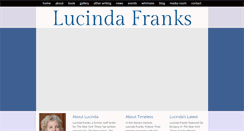 Desktop Screenshot of lucindafranks.com