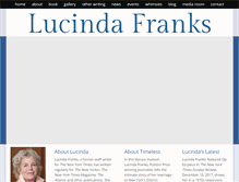 Tablet Screenshot of lucindafranks.com